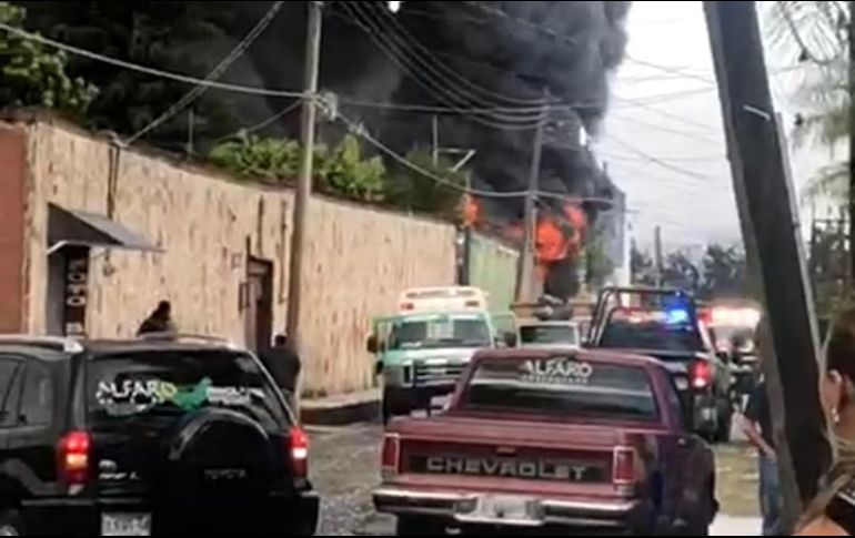 Según testimonios de los trabajadores, ellos lograron salir ilesos del lugar del incendio. ESPECIAL