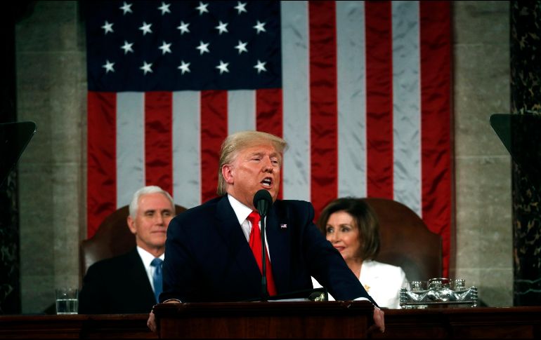 Trump se enorgulleció de la muerte del general Soleimani y de la desintegración de Estado Islámico. EFE/L. Millis