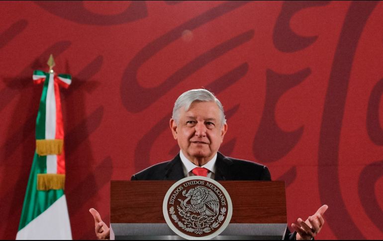 El Presidente López Obrador recuerda que ahora en su gobierno todos tienen derecho a manifestarse. NTX / R. Solís