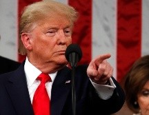 Trump aprovechó ayer su discurso anual ante el Congreso para enumerar sus logros. AFP/ARCHIVO