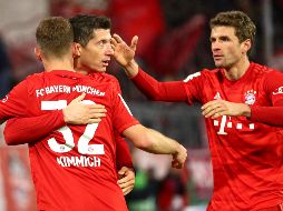 Robert Lewandowski y Thomas Müller anotaron dobletes en la victoria de los Bávaros. AP / M. Schrader
