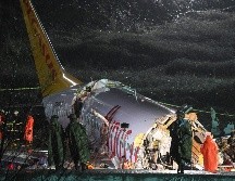 El avión se deslizó a lo largo de unos 60 metros tras salir de la pista. AFP/O. Kose