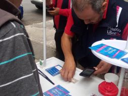 La organización sigue recabando afiliados. TWITTER@MexLibre_