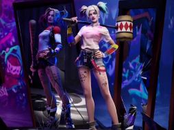El diseño de “Harley Quinn” en su versión para el juego, fue creado por Paul Dini y Bruce Timm.  TWITTER / @Fortnite_ES