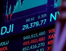 El índice industrial Dow Jones aumentó 0.30% hasta alcanzar inéditos 29 mil 379.77 puntos. AP/R. Drew