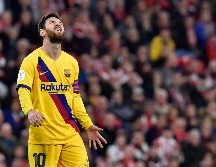 Messi no logró llevar al Barcelona a la siguiente fase de la Copa del Rey. AP / A. Barrientos
