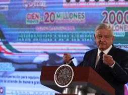 Este viernes, AMLO confirmó que el sorteo para rifar el avión presidencial será el próximo 15 de septiembre. EFE / M. Guzmán