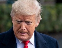Trump se dirigió a periodista en la Casa Blanca, antes de partir a Carolina del Norte para un evento. AP/J. Applewhite