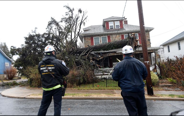 Casa afectada en Westminster, Maryland. AP/D. Slagle