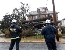 Casa afectada en Westminster, Maryland. AP/D. Slagle