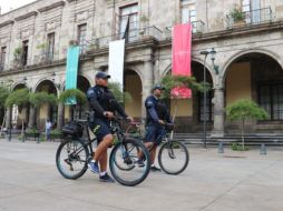 Según el Ayuntamiento tapatío, el patrullaje está planeado estratégicamente para alcanzar cada uno de los rincones de la zona. ESPECIAL / Policía de Guadalajara