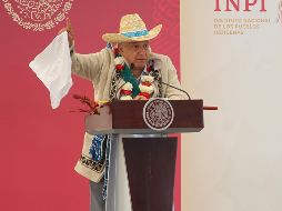 El Mandatario destacó que los pueblos originarios son los principales actores de la transformación que lleva a cabo en el país. NTX/I. Hernández