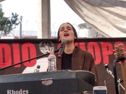 La cantautora compartió sus mejores éxitos en un concierto gratuito. TWITTER/@ArtureitorMX