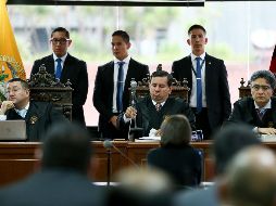 Jueces que llevarán el caso contra Rafael Correa y 21 personas más. EFE/J. Jácome