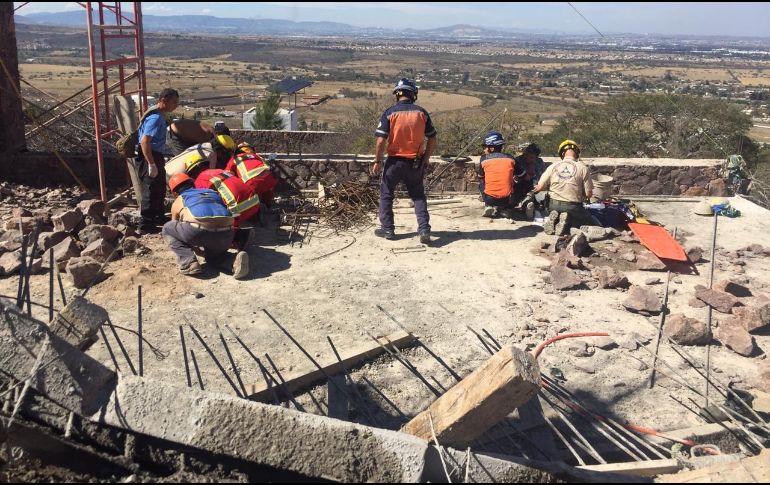 Al lugar llegaron  Protección Civil y Bomberos de Tlajomulco. ESPECIAL / Bomberos de Tlajomulco