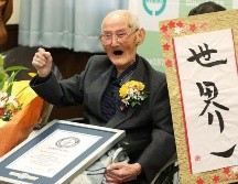 Watanabe, casado y con cinco hijos, mantiene el buen humor a pesar de su avanzada edad. AFP/2019 Guinness World Records