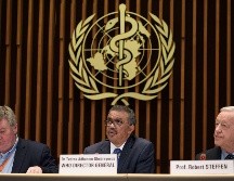 Tedros Adhanom Gebreyesus (c), director general de la OMS, ofrece una rueda de prensa tras reunirse con especialistas de la enfermedad en Ginebra. AFP/F. Coffrini
