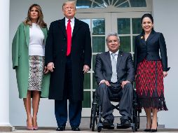 Lenín Moreno se convirtió en el primer presidente de Ecuador que visita la Casa Blanca en 17 años. EFE/J. Lo Scalzo