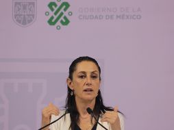 Claudia Sheinbaum pidió que no se violen los derechos humanos de las víctimas con la filtración y publicación de imágenes. NTX/S. Gil