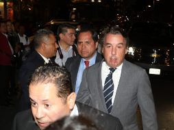 A la cena de tamales también acudió el presidente de Grupo Televisa, Emilio Azcárraga Jean. SUN / C. Mejía