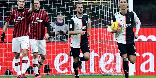 Juventus rescata empate ante Milan en Copa italiana