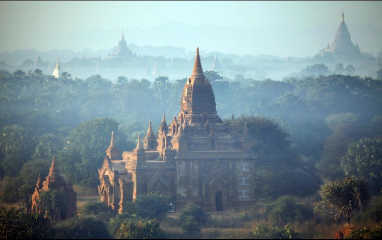 El sitio de los inmensos templos de Bagan fue declarado patrimonio mundial de la UNESCO en julio de 2019. AP/ARCHIVO