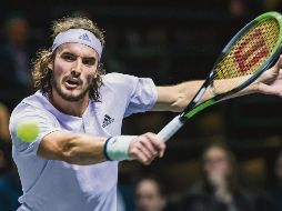 Stefanos Tsitsipas. El número 6 del mundo perdió con el esloveno Aljaz Bedene.  EFE
