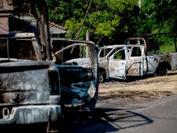 Policías estatales, en coordinación con la Guardia Nacional, realizan un operativo en el municipio para contener la situación. AFP/ARCHIVO