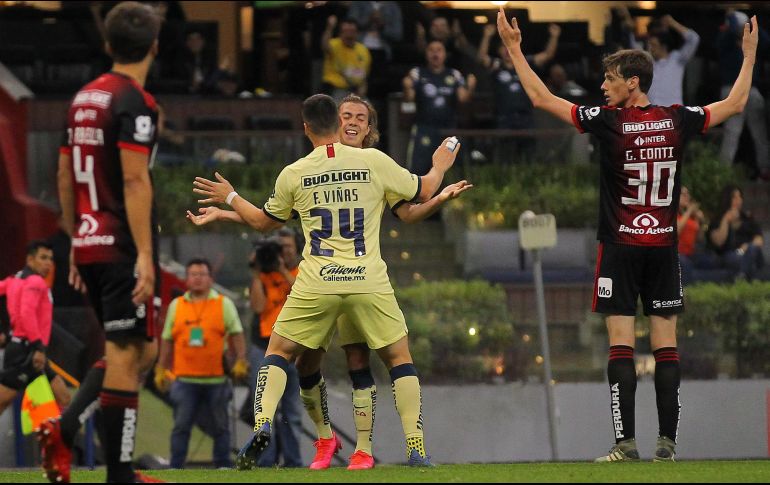 Federico Viñas (24) festeja su segundo gol. NTX/I. Hernández