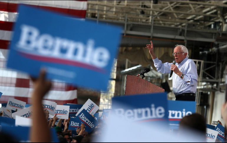 Hasta el momento, Sanders es el candidato favorito de las encuestas en Nevada y Carolina del Sur donde se realizarán un caucus y una primaria los días 22 y 29 de febrero, respectivamente, informa CNN. AFP / J. Sullivan