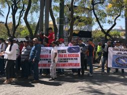 Los inconformes buscaban reunirse con la diputada del Partido Verde, Rosa Angelica Fregoso, ya que ese partido impulsó las reformas a nivel nacional. EL INFORMADOR / R. Rivas