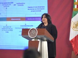 De acuerdo con Irma Eréndira Sandoval, no están ''en tiempo de abrir una posible denuncia'', debido a que se encuentran ''muy avanzados en el análisis del seguimiento de la auditoría'' cuyo proceso concluyó el pasado 2 de diciembre. TWITTER / @SFP_mx