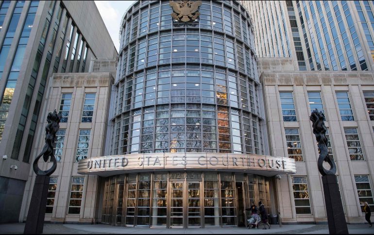 La corte federal en Nueva York. El juez Brian Cogan lleva el caso de Iván Reyes Arzate y Genaron García Luna. AFP/ARCHIVO