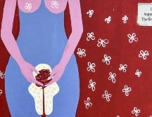 Este mural busca crear conciencia sobre la menstruación, con la intención de que deje de ser un tema tabú en India. GETTY IMAGES