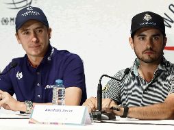 A dar la cara. Carlos Ortiz (izquierda) y Abraham Ancer (derecha) serán cobijados por el público mexicano a partir de hoy en el Club de Golf Chapultepec. SUN