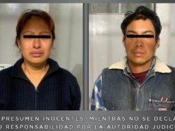 En las próximas horas se determinará la situación jurídica de los detenidos, quienes han sido identificados como Gladis Giovana Cruz Hernández y Mario Alberto Reyes Nájera. TWITTER / @FiscaliaCDMX