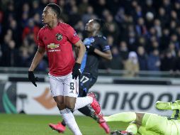 Anthony Martial logró poner el empate al minuto 36. EFE / S. Lecocq