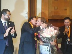 La empresaria jalisciense Paty Chávez tomó protesta como directora del sello distintivo Jalisco Está de Moda. EL INFORMADOR / J. Velazco