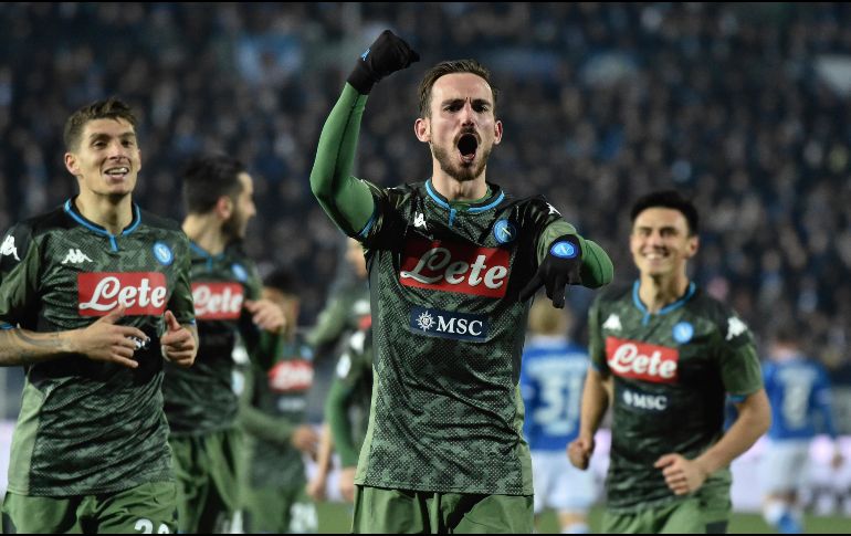 Fabián Ruiz marcó el gol con el que el conjunto napolitano logró la remontada. AP/G. Checchi