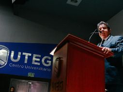 El rector José Roque Albín Huerta destacó la construcción del campus Tlajomulco y la apertura de dos licenciaturas. EL INFORMADOR/G. Gallo