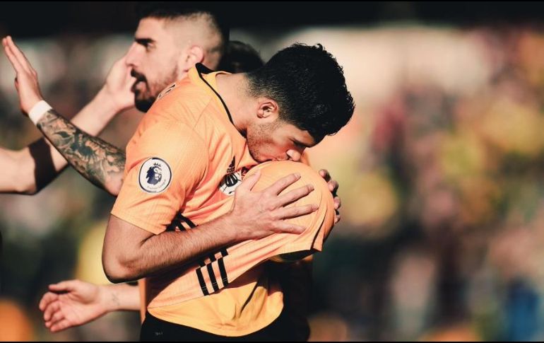 Jiménez llegó a 12 dianas durante la temporada en la Premier League y continúa contribuyendo al buen paso de los Wolves. TWITTER / @WolvesEspanol