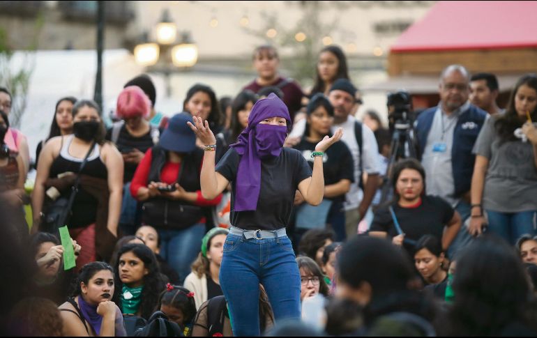 Protestas. Surgen ante el incremento de los feminicidios y las agresiones contra las mujeres en el país.  EL INFORMADOR • F. Atilano