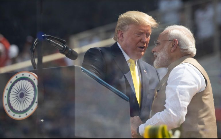 El mandatario norteamericano inició este lunes una visita oficial a la India de dos días en donde se espera que ambas naciones amplíen los lazos bilaterales. AP / A. Brandon