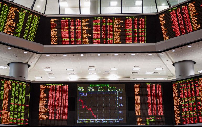 Walmart, América Móvil, FEMSA, Banorte y Grupo México, perdieron 6 mil 518 MDD en un sólo día. AFP/M. Rasfan