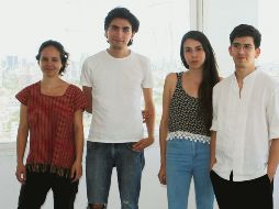 Organizadores. De izquierda a derecha, María López Toledo, Alonso Arrieta, Fernanda Villegas y Aristeo Mora. EL INFORMADOR/E. Barrera