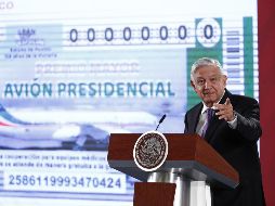 La rifa del avión presidencial se realiza el 15 de septiembre; cada boleto tendrá costo de 500 pesos. EFE / ARCHIVO