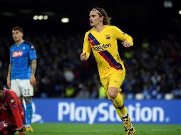Griezmann equilibró el marcador y dio tranquilidad a su equipo de cara al partido de vuelta, en el Camp Nou. AFP / F. Monteforte