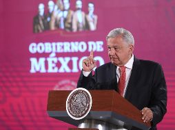 El titular del Ejecutivo federal señala que lo único que pedirá es que respeten y no ofendan a México, y a sus habitantes. EFE / S. Gutiérrez