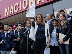 Margarita Zavala refirió que hasta el momento no tienen claro qué papel tendrán ella o Felipe Calderón en México Libre. NTX/E. López