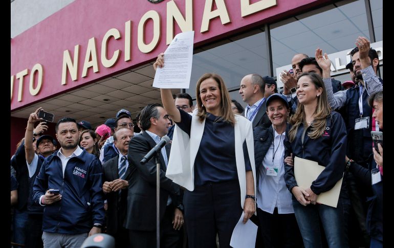 Margarita Zavala refirió que hasta el momento no tienen claro qué papel tendrán ella o Felipe Calderón en México Libre. NTX/E. López